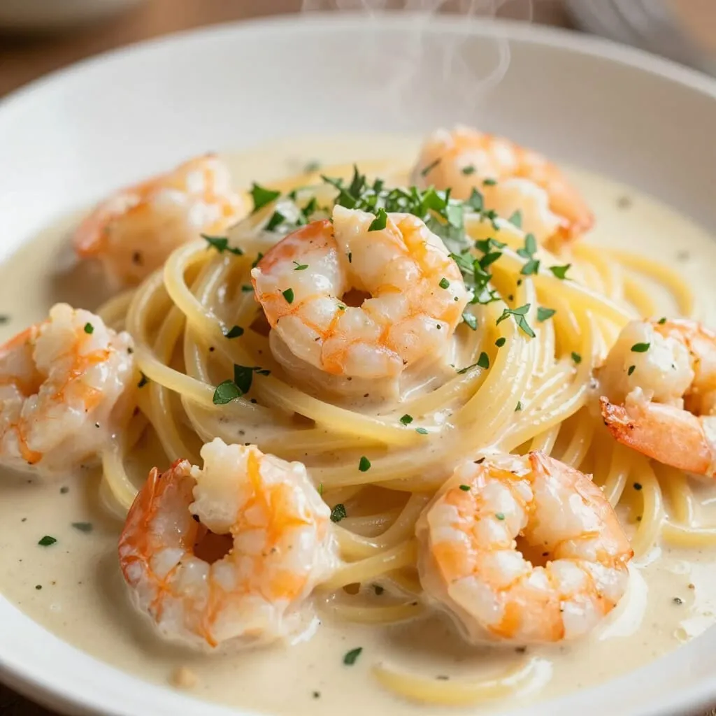 Spaghetti mit Scampi 